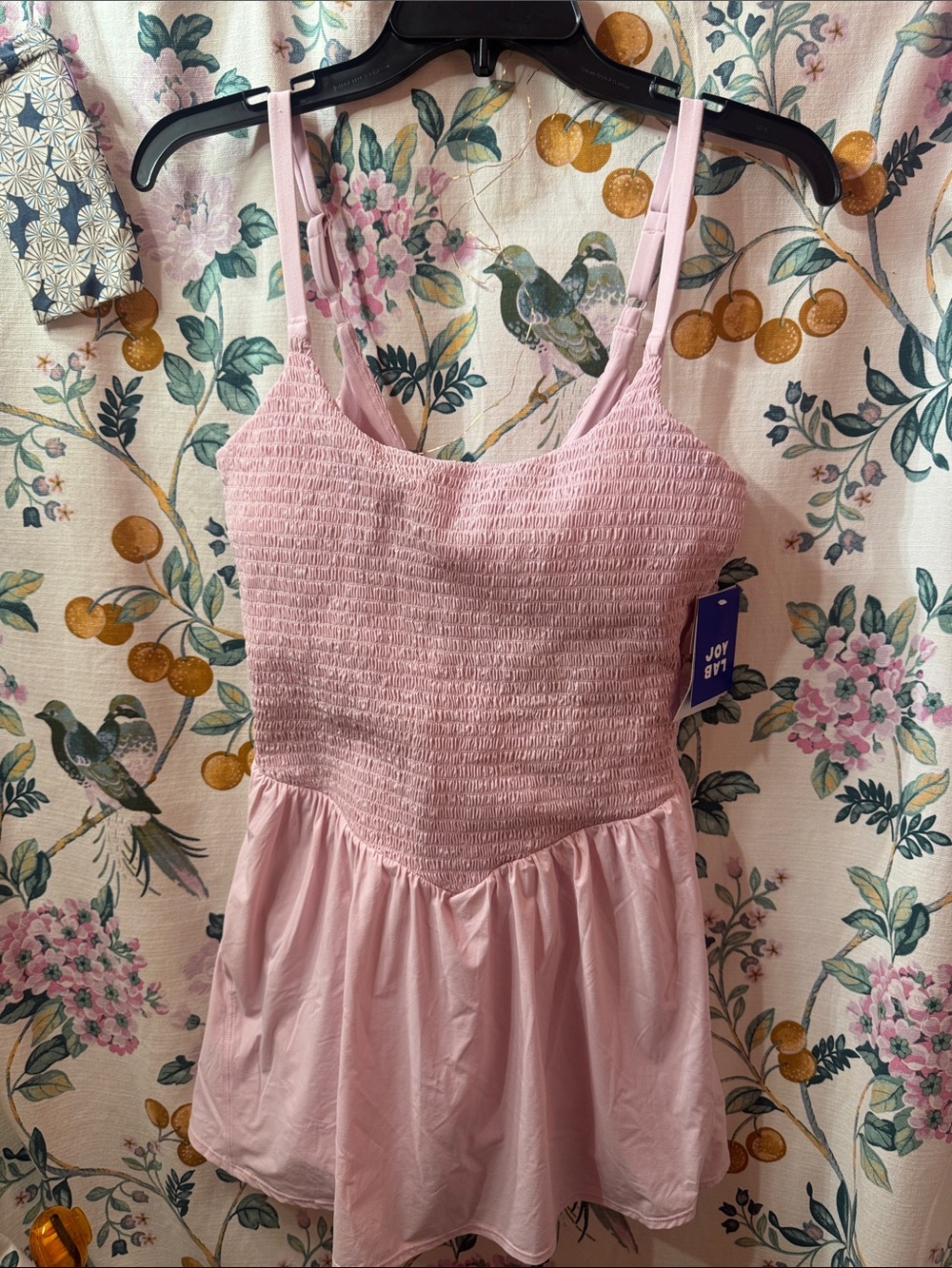 NWT JoyLab Pink Smocked Mini Dress - Medium